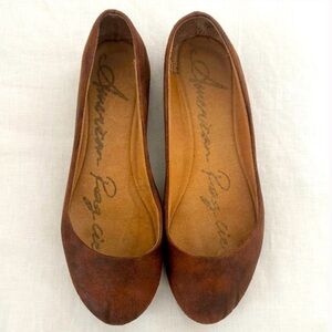 American Rag faux suede Brown ballerina Flats size 7.5